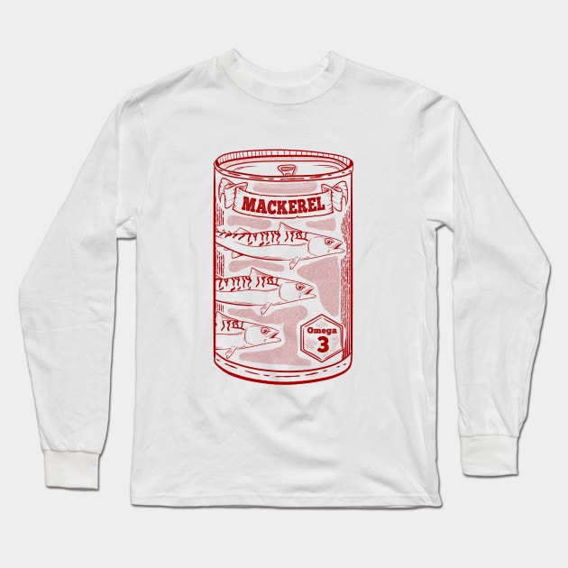 Mackerel Omega 3 Long Sleeve T-Shirt by mailboxdisco